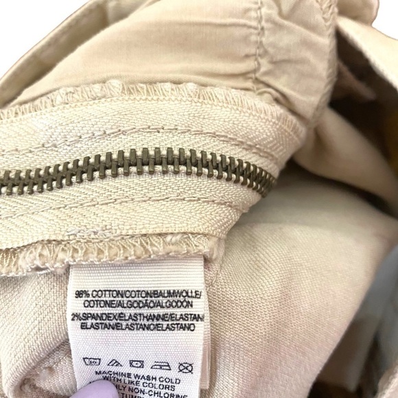 Free People Levon Zipper Skinny Jeans- Bone - Picture 11 of 14